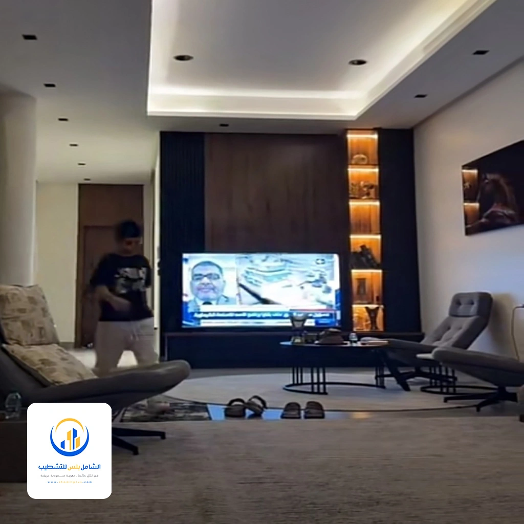 ديكور شاشه بديل الخشب شمال الرياض