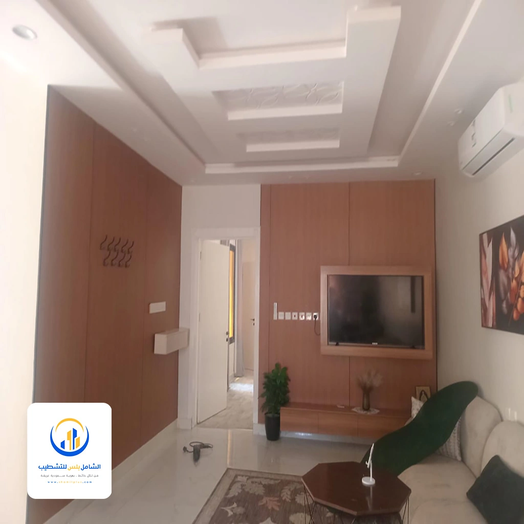 ديكور شاشة خشب الرياض