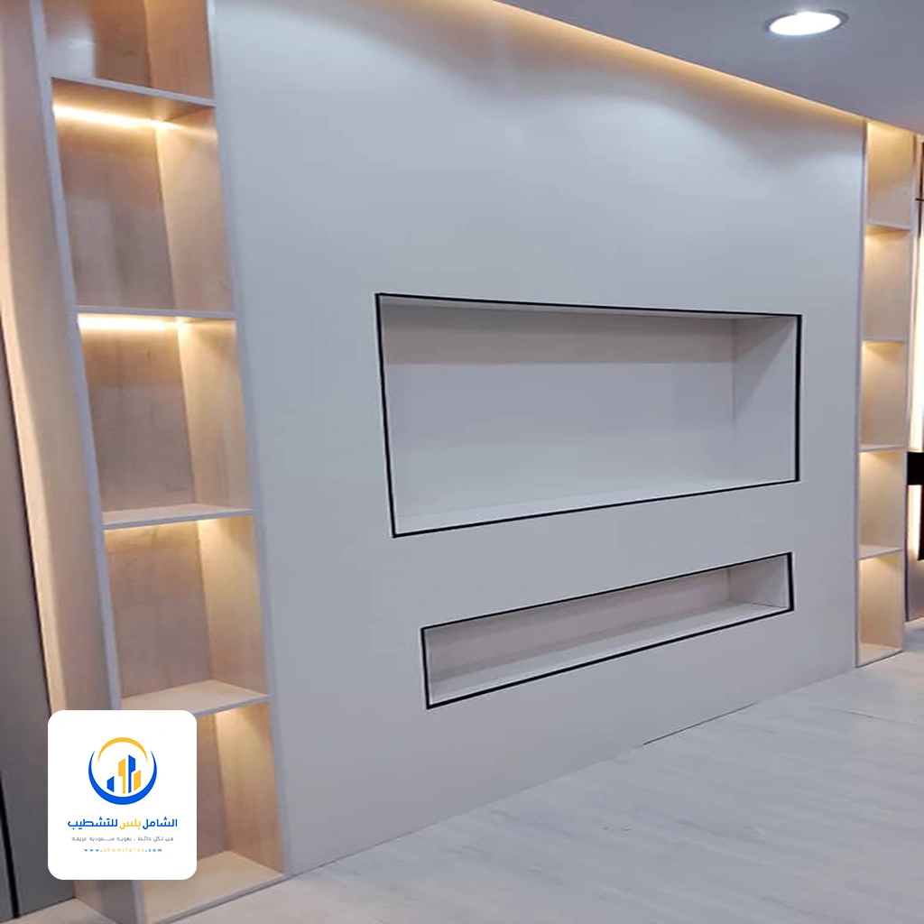 ديكور جدار تلفزيون شمال الرياض